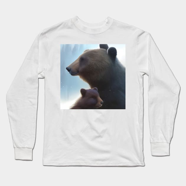 Mama Bear and Baby Bear Long Sleeve T-Shirt by Sanworld